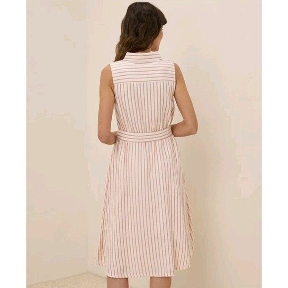 Pact Pink Striped Midi Dress - Picture 5 of 9